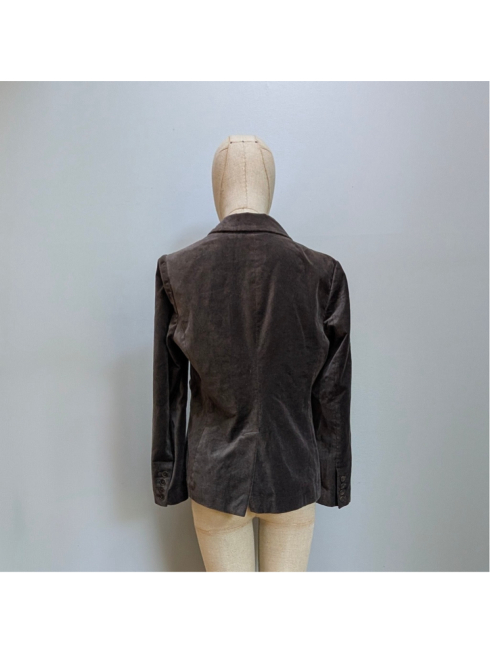 Boden Dark Brown Velvet Blazer Jacket Size 8 - Picture 3 of 9
